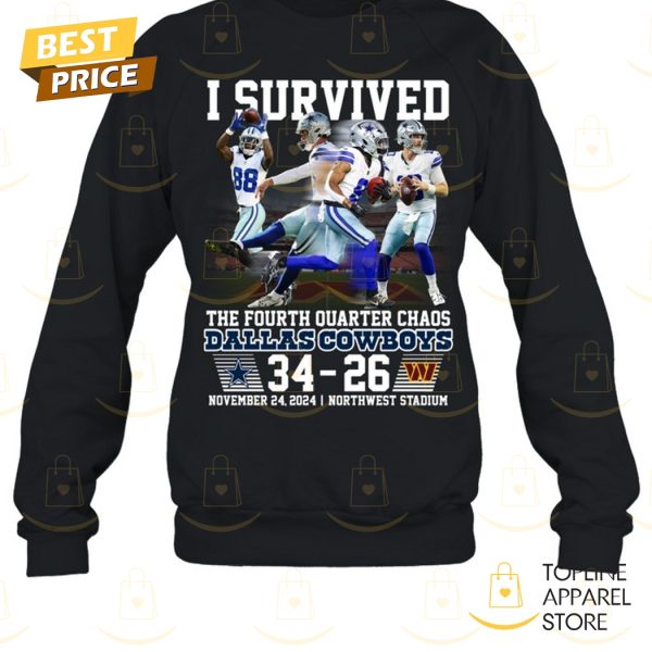 Dallas Cowboys – I Survived The Fourth Quarter Chaos Unisex T-Shirt