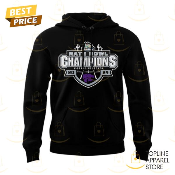 Kansas State Wildcats Football 2024 Rate Bowl Champs Hoodie