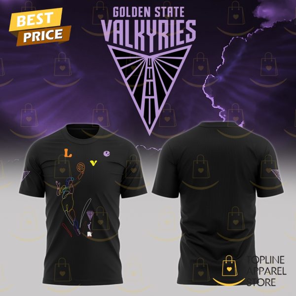 Love Golden State Valkyries Basketball Logo 3D T-Shirt