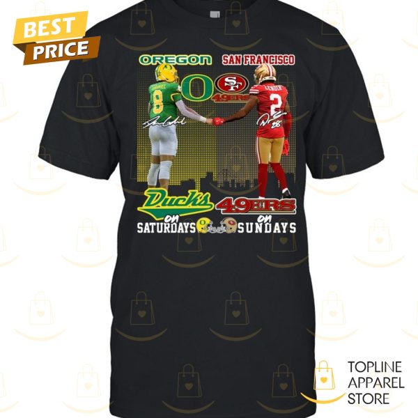 Oregon Ducks x San Francisco 49ers Signature Unisex T-Shirt