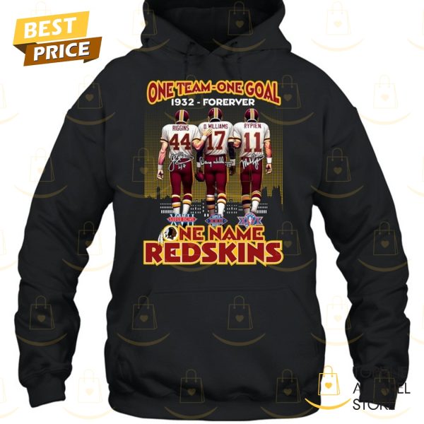 One Team One Goal 1932-Forever Washington Commanders One Name Redskins Signature Unisex T-Shirt