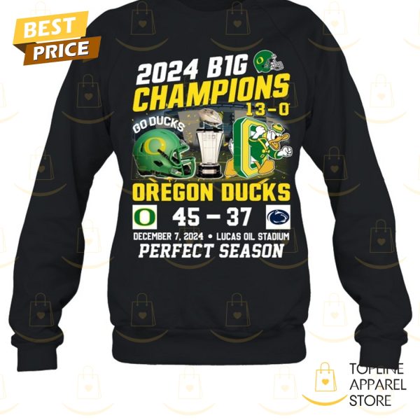 2024 Big 10 Champion Oregon Ducks Perfect Season Unisex T-Shirt