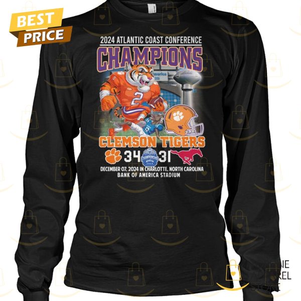 2024 Atlantic Coast Conference Champions Clemson Tigers Unisex T-Shirt