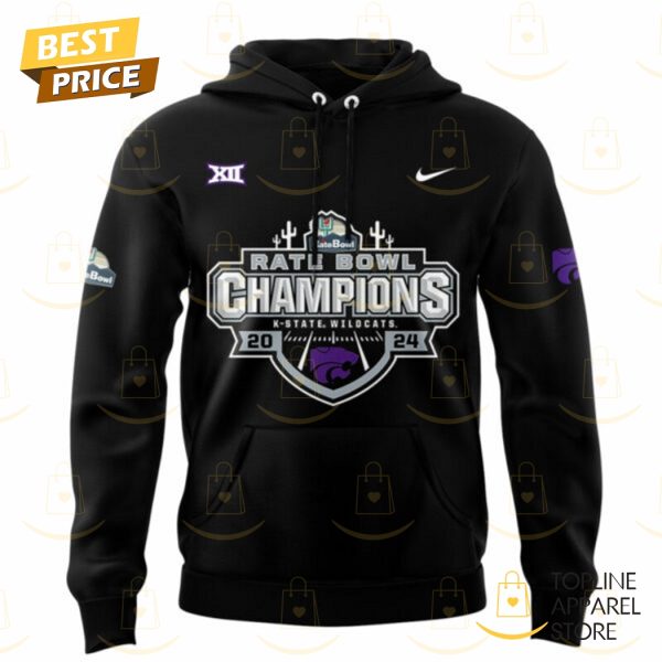 2024 Rate Bow Champions Kansas State Wildcats Football Hoodie