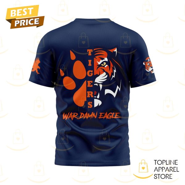 Auburn Tigers War Damn Eagle 3D T-Shirt