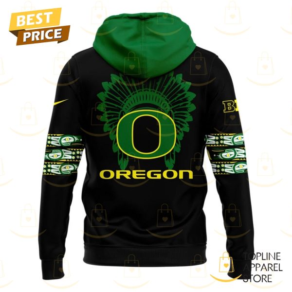 Oregon Ducks Football 2024 Native American Heritage Month Hoodie