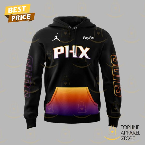 Phoenix Suns Basketball Logo Design Hoodie – Black