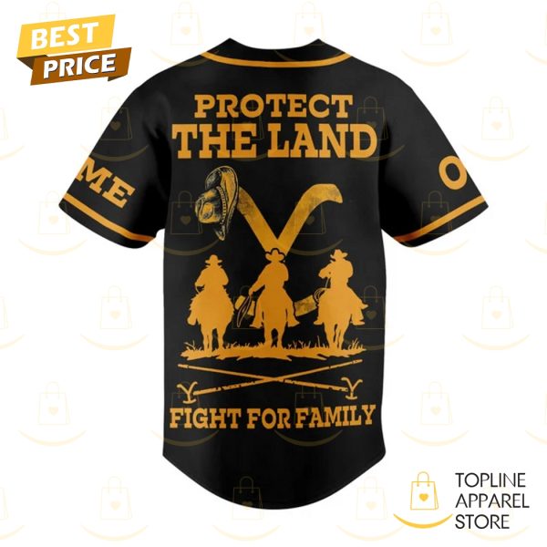 Personalized Yellowstone Protect The Land Fight For Family Baseball Jersey