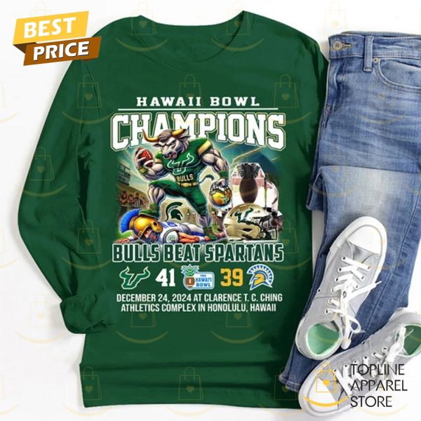 Hawaii Bowl Champions 2024 South Florida Bulls Unisex T-Shirt