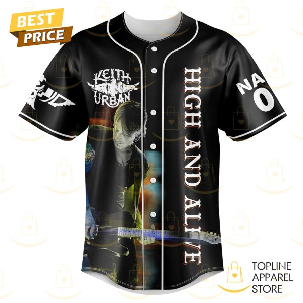 Personalized Keith Urban High And Alive Signature Baseball Jersey