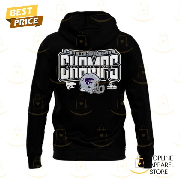 Kansas State Wildcats Football 2024 Rate Bowl Champs Hoodie