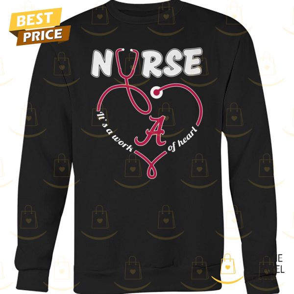 Alabama Crimson Tide Nurse It A Work Of Heart Unisex T-Shirt