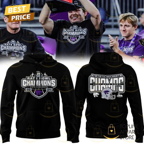 Kansas State Wildcats Football 2024 Rate Bowl Champs Hoodie