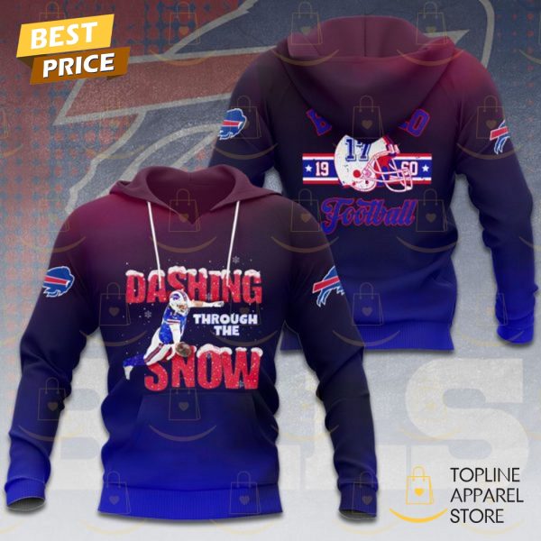 Buffalo Bills Dashing Through The Snow Hoodie