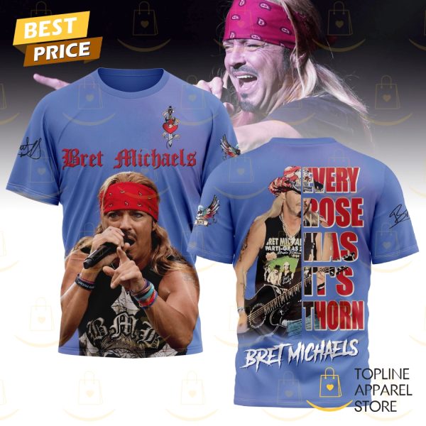 Bret Michaels Every Rose Has Its Thorn 3D T-Shirt