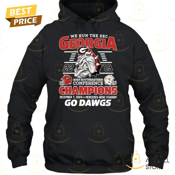 Georgia Bulldogs Run The SEC Champions Go Dawgs Unisex T-Shirt