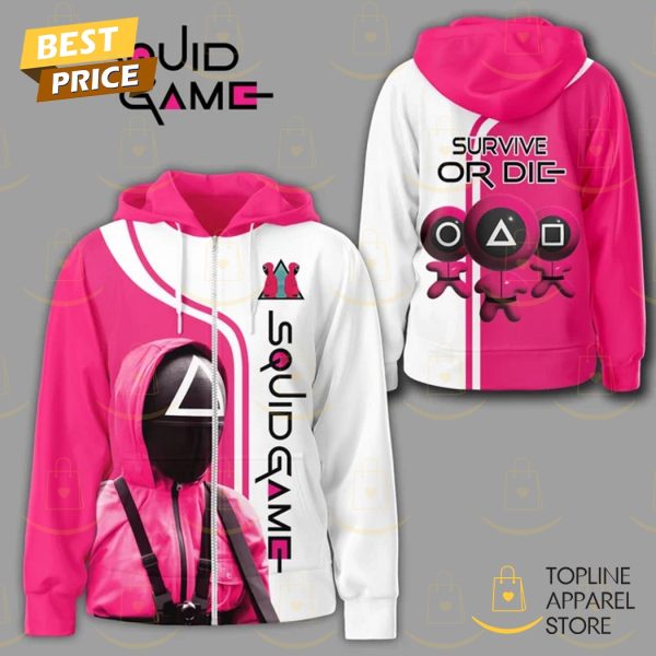 Squid Game Survive Or Die Zip Hoodie