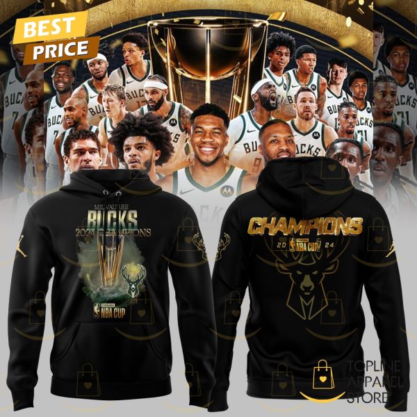 Milwaukee Bucks 2024 Champions NBA Cup Hoodie