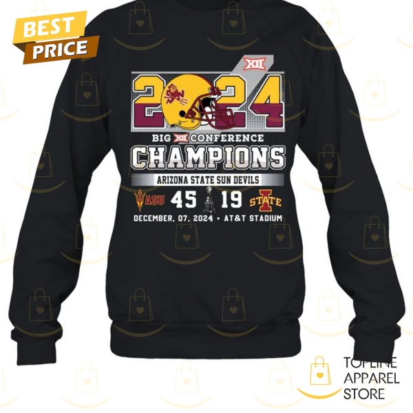 2024 Big XII Conference Champions Arizona State Sun Devils Unisex T-Shirt