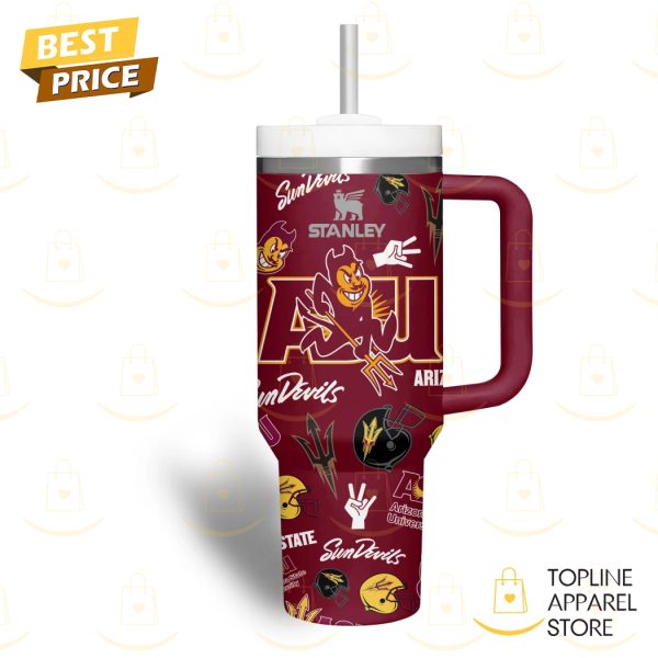 Arizona State Sun Devils Tumbler With Handle And Straw