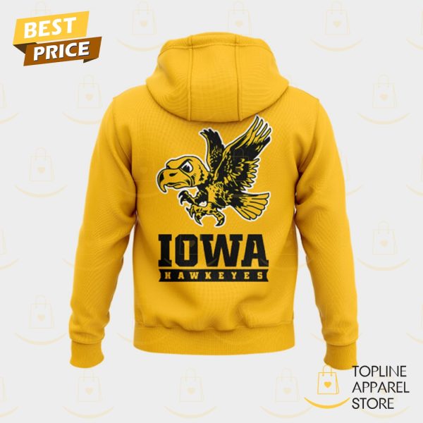 Iowa Hawkeyes Men Basketball Hoodie – Gold