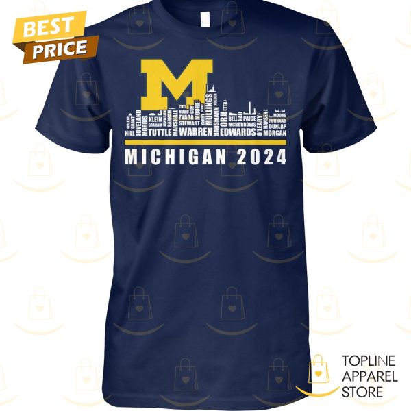 Michigan Wolverines Football City 2024 Unisex T-Shirt