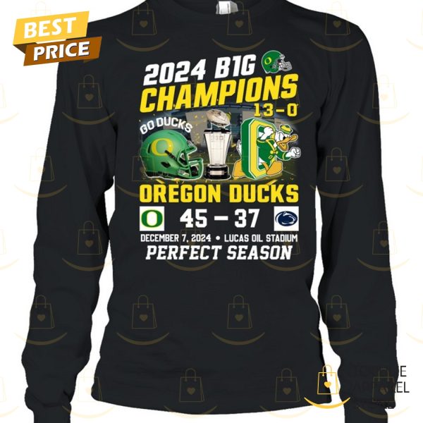 2024 Big 10 Champion Oregon Ducks Perfect Season Unisex T-Shirt