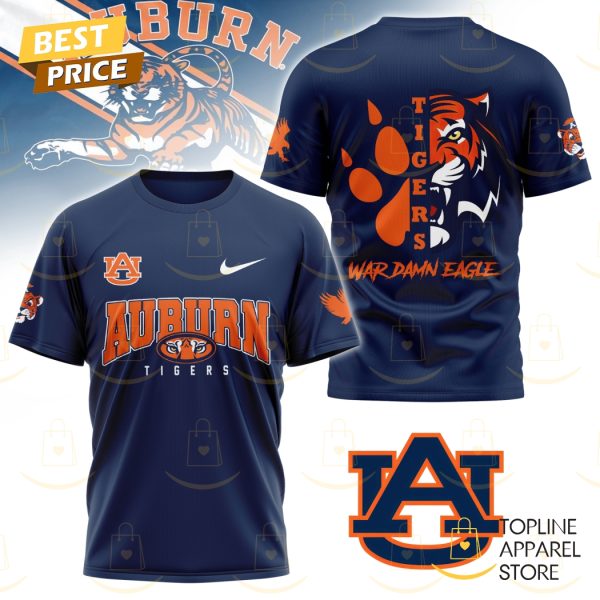 Auburn Tigers War Damn Eagle 3D T-Shirt