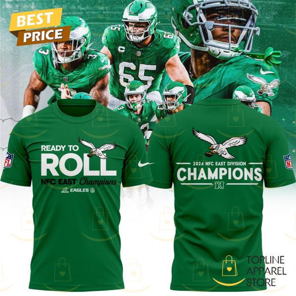 Ready To Roll NFC East Division Champions Philadelphia Eagles 2024 3D T-Shirt