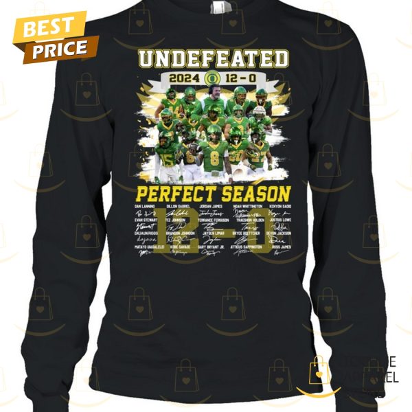 Undeffeated 2024 Perfect Season Oregon Ducks Signature Unisex T-Shirt