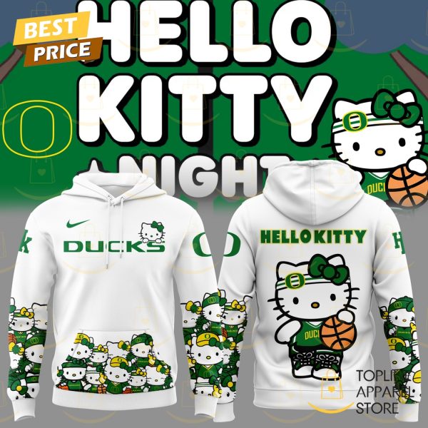 Oregon Ducks Women Basketball x Hello Kitty Hoodie