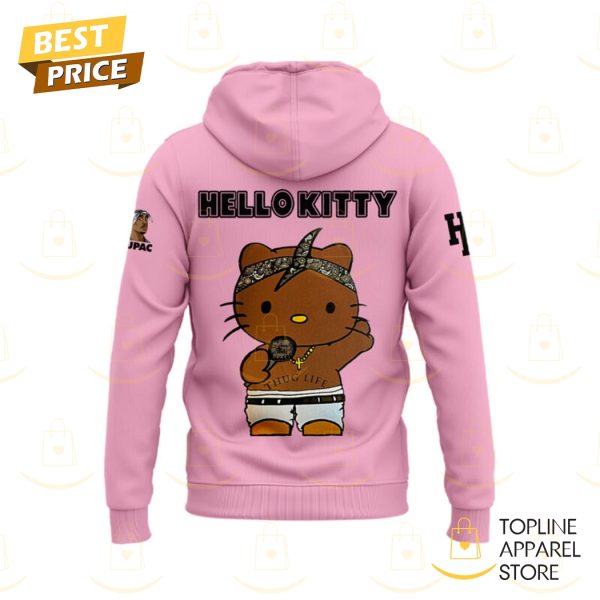 Hello Kitty x Tupac Shakur Pink Design Hoodie