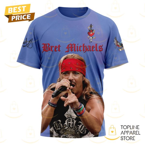 Bret Michaels Every Rose Has Its Thorn 3D T-Shirt