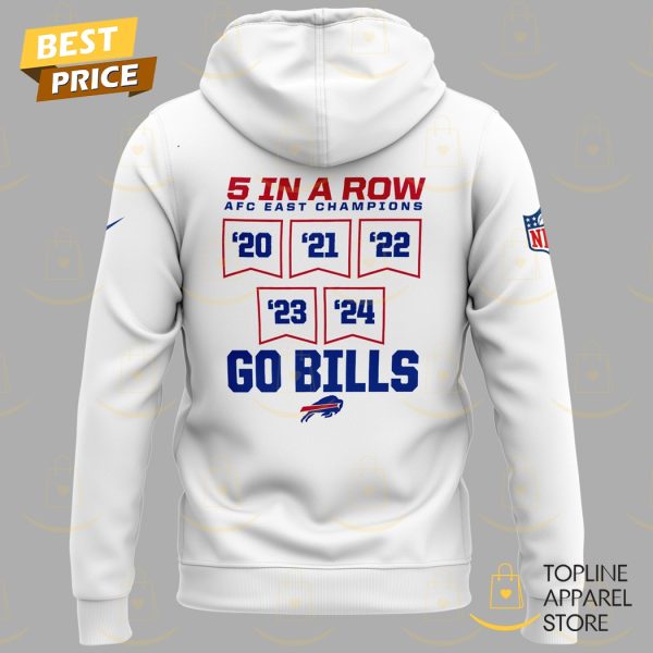 Ready To Roll AFC East Division Champions Buffalo Bills 5 In A Row Hoodie