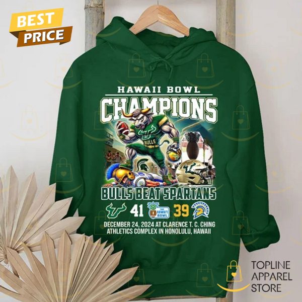 Hawaii Bowl Champions 2024 South Florida Bulls Unisex T-Shirt