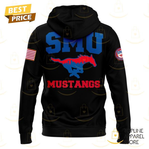 SMU Mustangs Football Dark Mode Design Hoodie