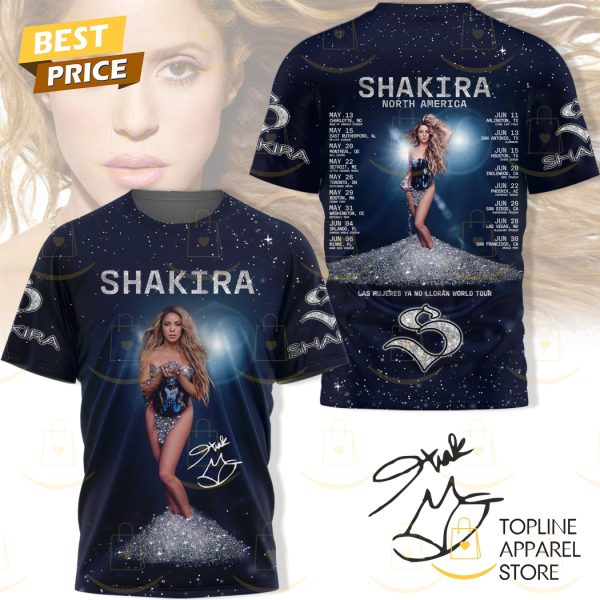 Shakira North America Tour Signature 3D T-Shirt