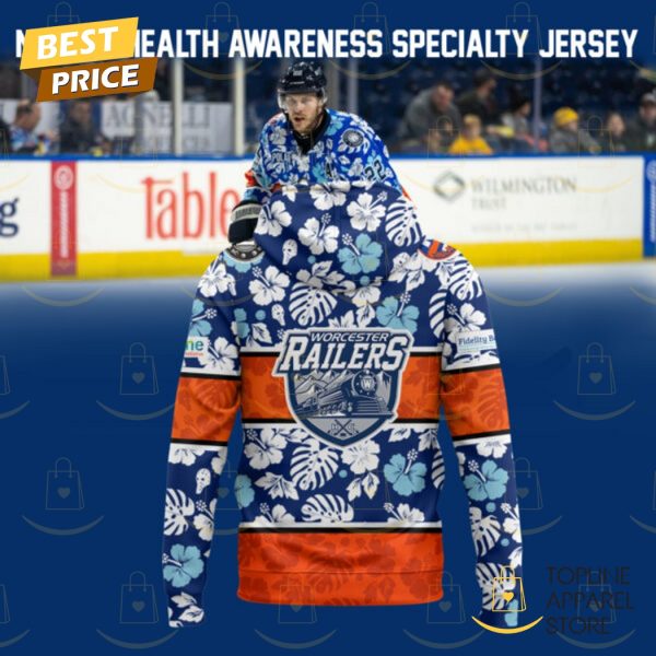 Worcester Railers Mental Health Awareness Specialty Hoodie