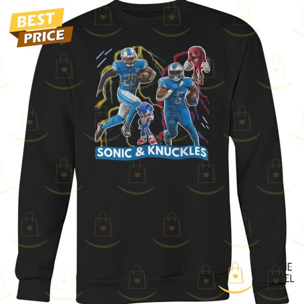 Detroit Lions Sonic & Knuckles Unisex T-Shirt