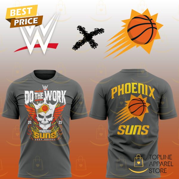 Do The Work 2025 Phoenix Suns x WWE Cody Rhodes 3D T-Shirt