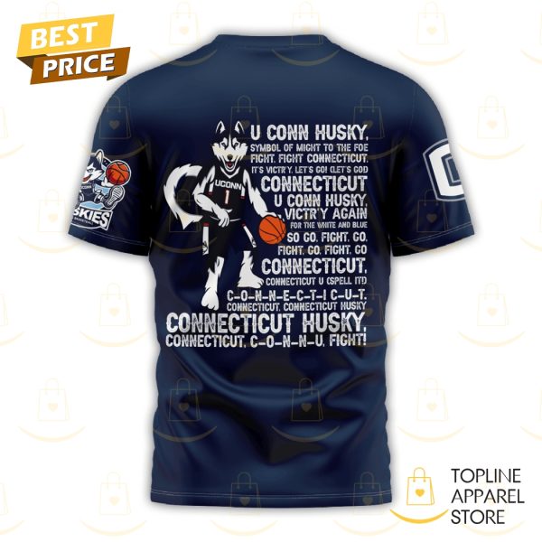 Uconn Huskies Connecticut Husky 3D T-Shirt