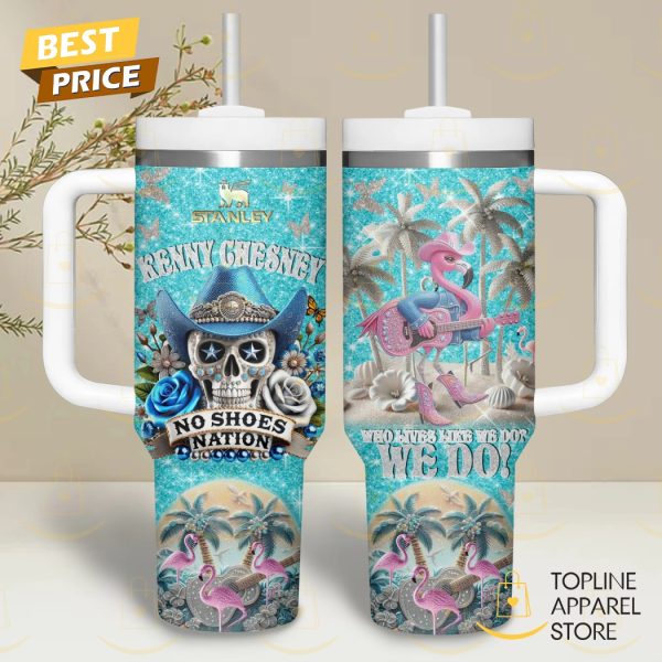 Kenny Chesney No Shoes Nation Tumbler With Handle And Straw