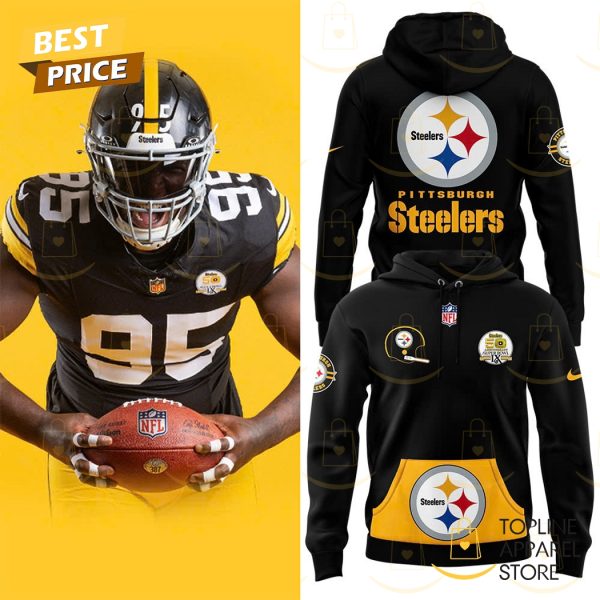 Pittsburgh Steelers Throwback 50th Anniversary Super Bowl Design Hoodie – Black