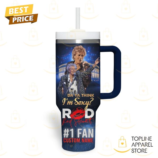 Personalized Rod Stewart One Last Time Tour 2025 North America Tumbler With Handle And Straw