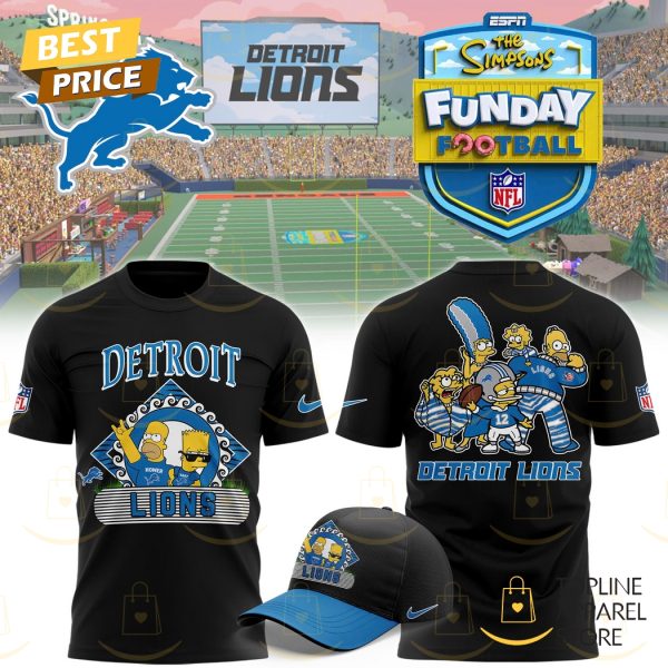 Detroit Lions x The Simpson Funday Football 3D T-Shirt