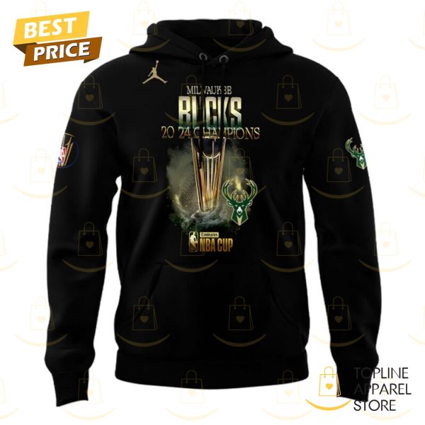 Giannis Antetokounmpo NBA CUP Champions Milwaukee Bucks Basketball Hoodie