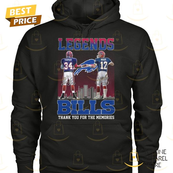 Buffalo Bills Thurman Thomas x Jim Kelly Signature Thank You For The Memories Unisex T-Shirt