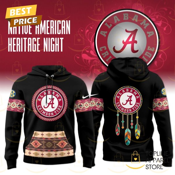 Alabama Crimson Tide Football Native American Heritage Hoodie – Black