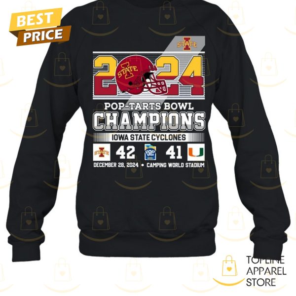 2024 Pop-Tarts Bowl Champions Iowa State Cyclones Football Unisex T-Shirt