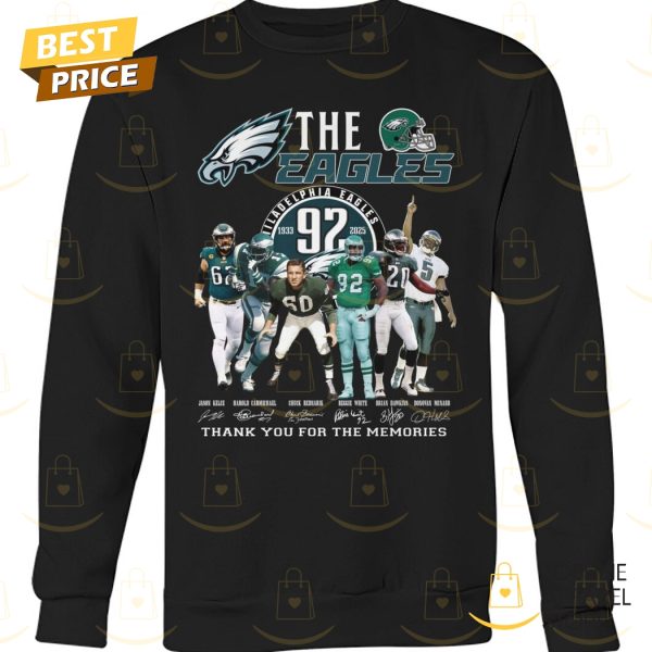 The Philadelphia Eagles 1933-2025 Signature Thank You For The Memories Unisex T-Shirt